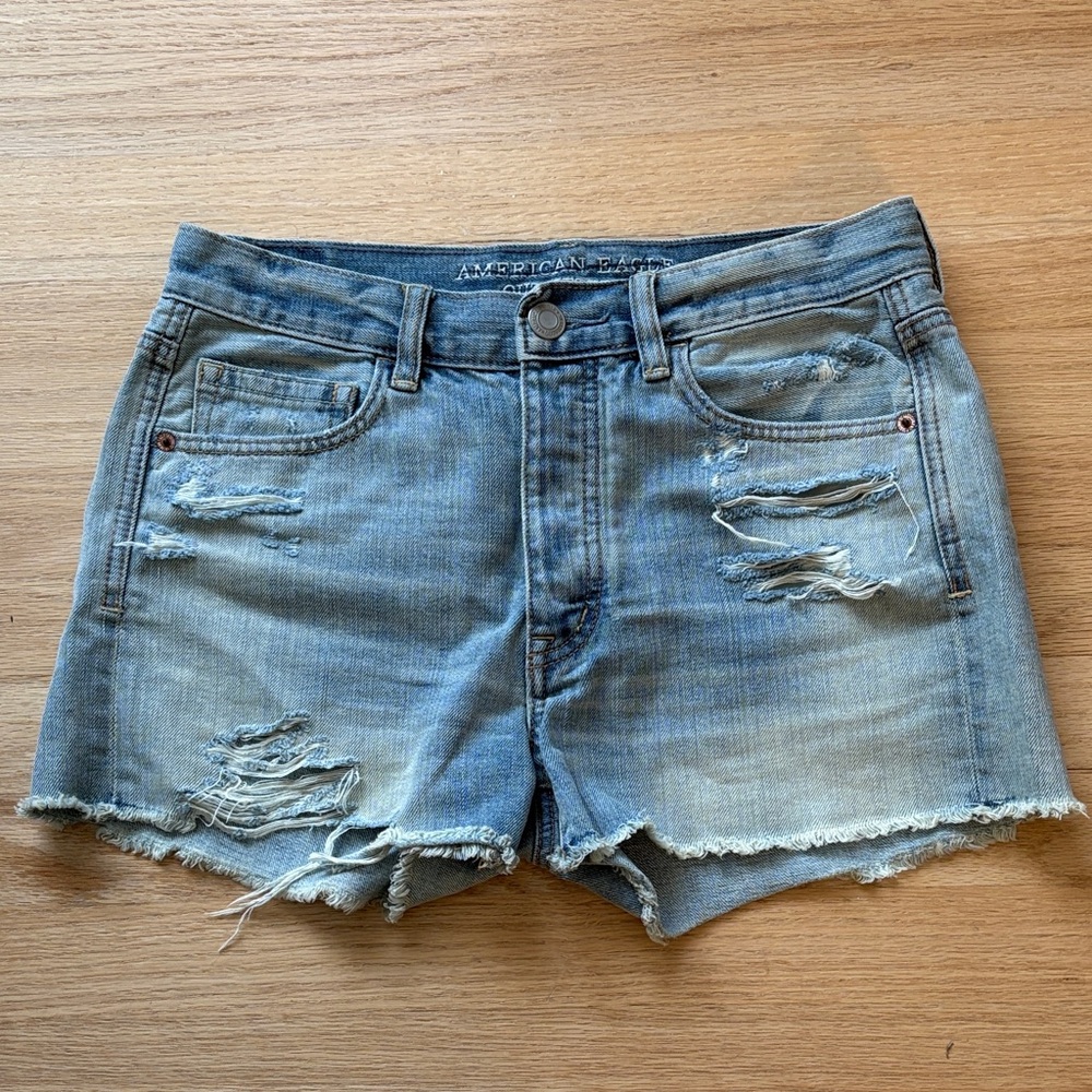 American Eagle Outfitters Women's Jean Shorts - Light Blue